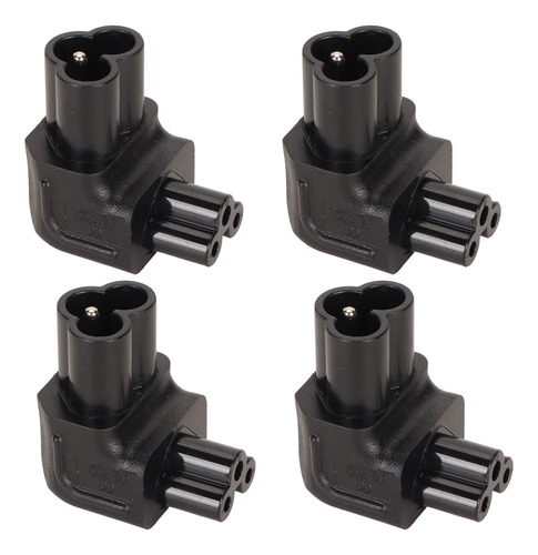 Adaptador De Corriente C6 A C5 De 90 Grados, 4 Piezas, Enchu