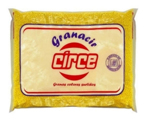 Grana Circe Amarilla X1k - Cotillón Waf