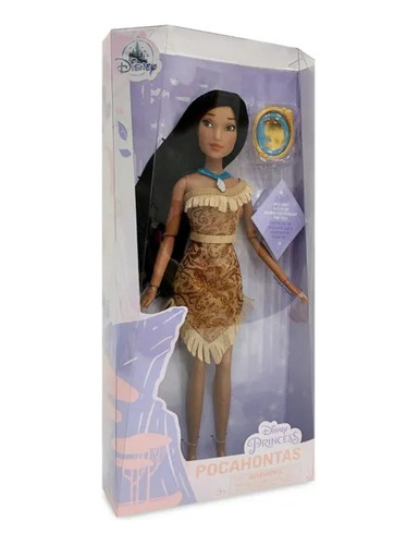 Muñeca Pocahontas Disney Store Princesas Bella Aurora Tiana