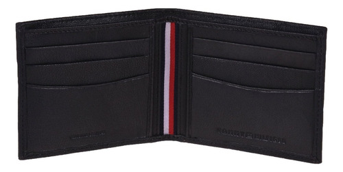 Cartera Tommy Hilfiger 31tle3x044-001stl Café Color Brown Diseño De La Tela Liso