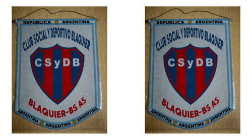 Banderin Grande 40cm Club Social Y Deportivo Blaquier