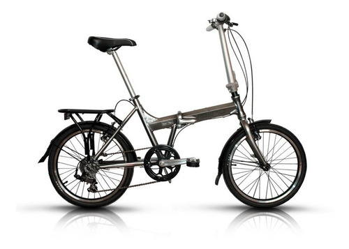 Bicicleta Plegable Vairo Mint R20 Aluminio Folding Urbana Color Gris Tamaño del cuadro Único