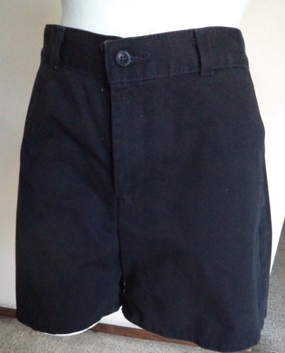 Short Negro Con Bolsas Dockers Talla-10 (m) Sht384 (Usado)