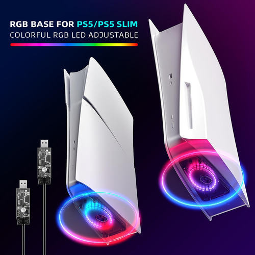 Soporte Vertical Para Consolas Ps5 Con Luces Rgb 7 Colores