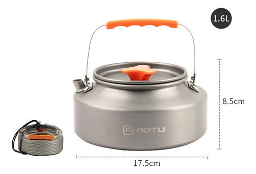 Tetera Para Acampar 1.6l / 2l Aleación De 1,6 Litros