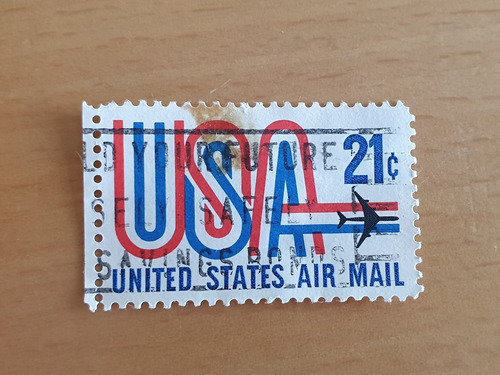 Estampilla Usa 21c United States Air Mail