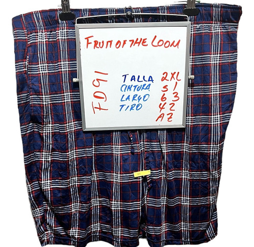 © Id Fd91 Short Fruit Of The Loom (2xl) U Hombre 10x$1600 (Usado)