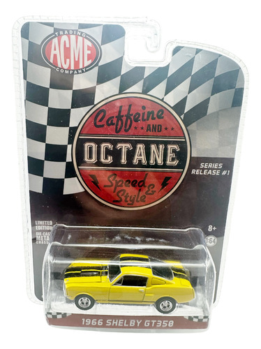 Ford Mustang Shelby Gt350 1966 A Escala 1:64 - Acme Amarillo