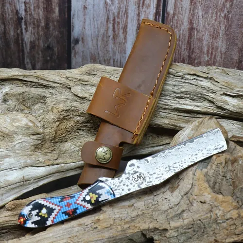 Cuchillo Fijo Whiskey Bent Hat Co. Bullcutter 440c Damasco 3