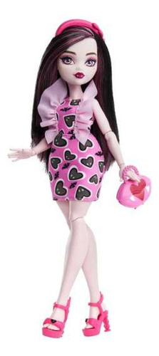 Monster High Muñeca Draculaura Articulada Con Accesorios