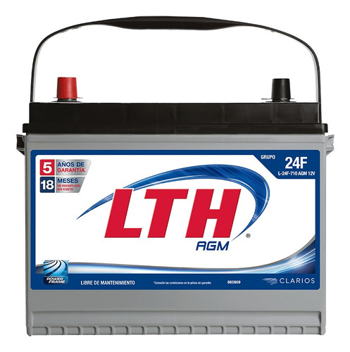 Bateria Lth Agm Nissan Np300 2018 - L-24f-710