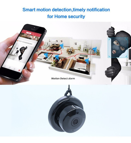 Mini Wifi Ip Cámara Hd 1080p Cámara Interior Nightvision V38