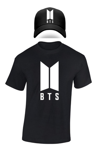 Bts Grupo Koreano Camiseta Gorra Combo