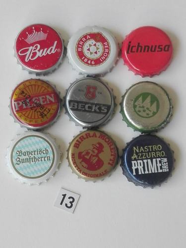 Lote Nº 13  Chapitas Tapitas De Cerveza  Importadas