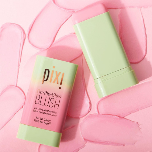 Pixi Blush On The Glow Ph Duo Set Adaptable Al Ph Tono Del Maquillaje Ph Reactive Blush Y Gloss