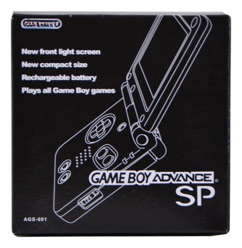 Caja Para Consola Game Boy Advance (gba) Sp Negra
