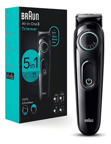 Braun Barbeador 3450 All-in-one 5-em-1 Kit Aparador Barba