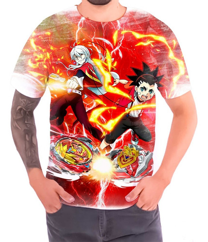 Camisa Camiseta Beyblade Burst Anime Mangá Envio Rápido 08