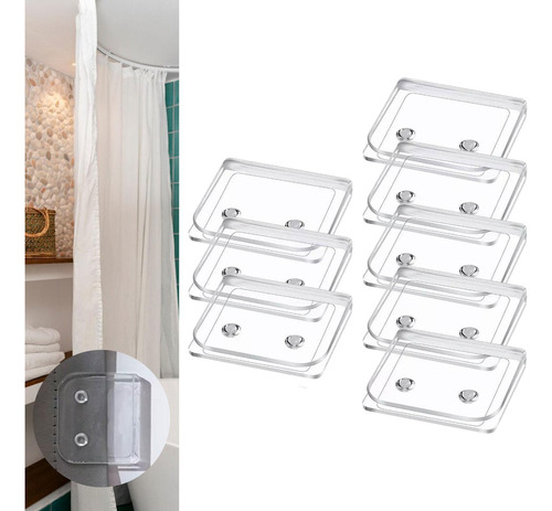 Clips Para Cortina De Ducha, Protector Contra Salpicaduras A