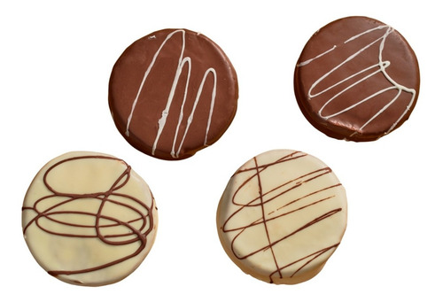 Imagen 4 de 4 de Alfajor Argentino Relleno De Dulce De Leche, Sabor Autentico