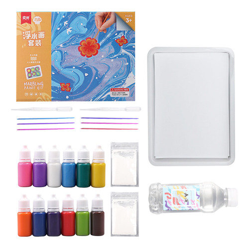 Colour Perfect Paint Art Marbling 12 Para Que Los Niños Pequ