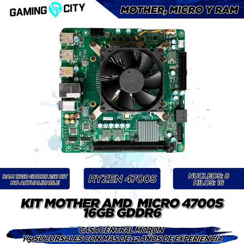 Imagen 3 de 8 de Pc Armada Gamer Amd 4700s 8c 16gb Ram Nvidia Gtx 1650 Cuotas