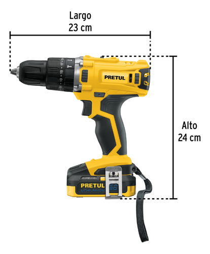 Combo Rotomartillo/destornillador Impacto, 20v, Pretul