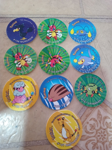 Lote De Tazos De Pokémon Españoles Lote 4