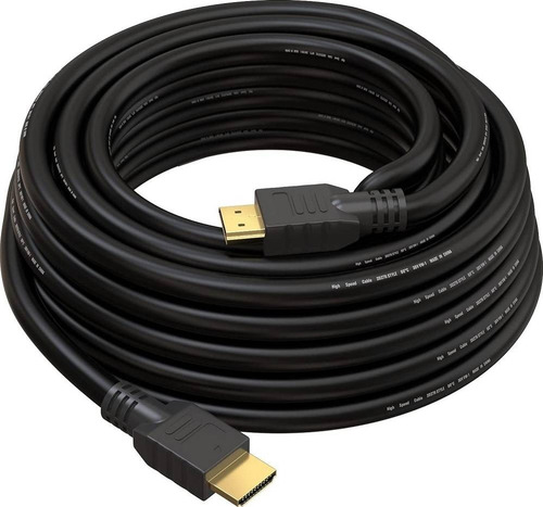 Imagen 1 de 10 de Cable Hdmi 10 Metros Full Hd 4k Doble Filtro V1.4 Dorado Led