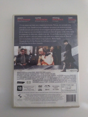 Dvd 13 O Jogador Com Jason Statham (seminovo) (Usado)