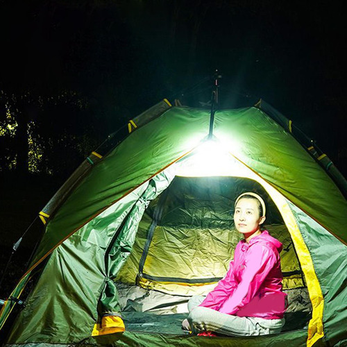Linterna Led Para Camping Lámpara De Trabajo Con Cargador Us