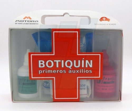 Imagen 1 de 6 de Botiquín De Primeros Auxilios Estuche Autos Vtv 7 Elementos