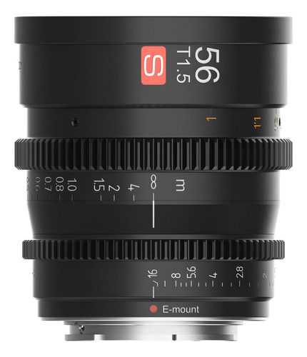 Lente Cine Viltrox 56mm T1.5 Manual Aps-c Para Sony E-mount