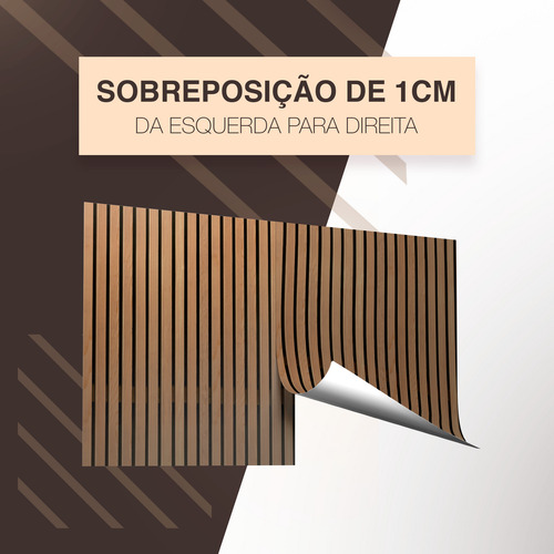 Adesivo De Parede Vinil Quarto Ripas De Madeira Bege 2m