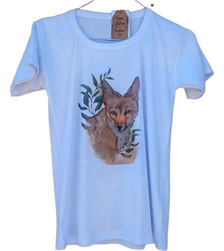 Polera Sublimada Fauna Chilena Zorro Chilla Talla 10