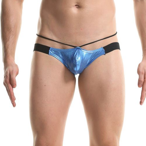 Ropa Interior Hollow String Para Hombre, De Charol Macizo, D