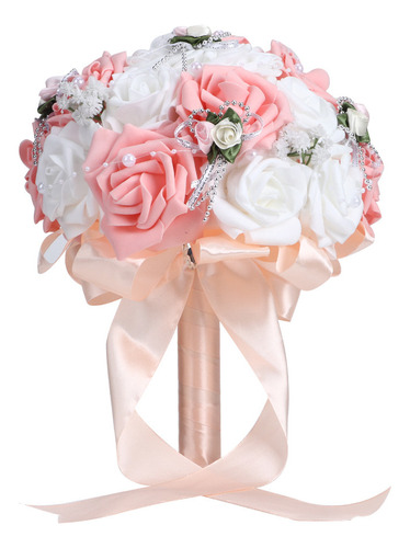 Ramo De Boda De Simulación Artificial Para Novia Con Flores