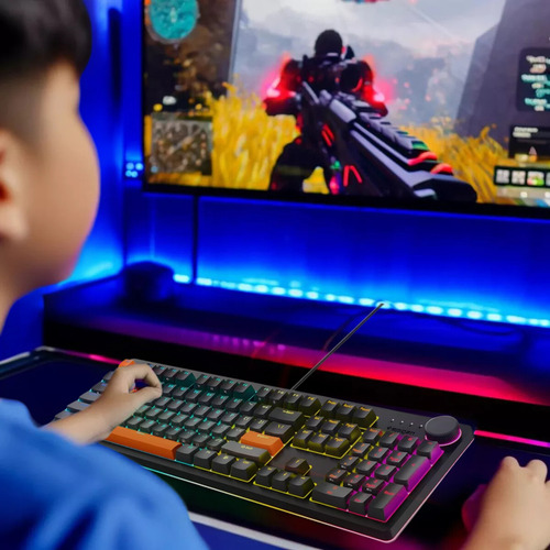 Teclado Gamer Mecánico Spigen Arcplay Pj2100us Luces Rgb