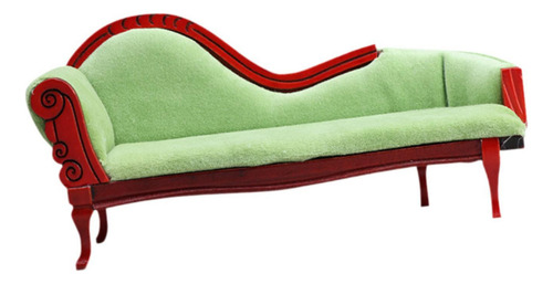 Xfw3 Casa De Muñecas A Escala 1:12, Mini Sofá, Verde