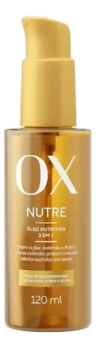 Óleo Nutritivo 3 Em 1 Ox Nutre 120ml Reparador​ De Pontas