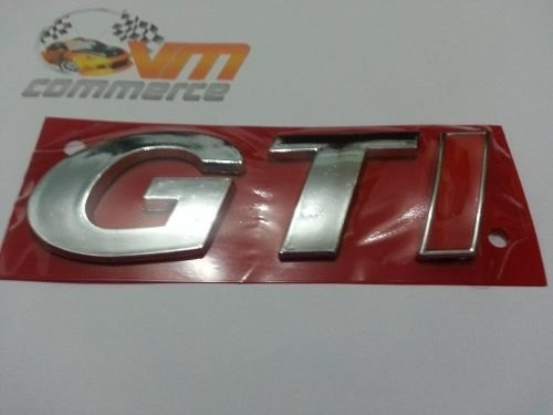 Emblema Gti Croma Com I Vermelho- Gol Golf G3 E G4