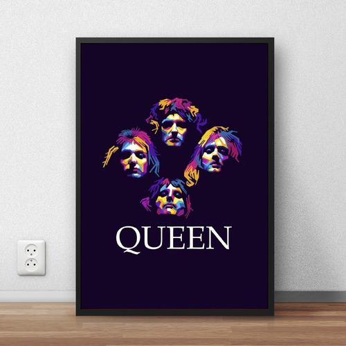 Coleção Queen Quadros Decorativos Com Moldura A4 Premium