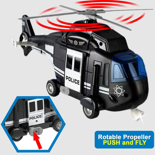 Liberty Imports Helicóptero De Rescate Policial Con Motor De