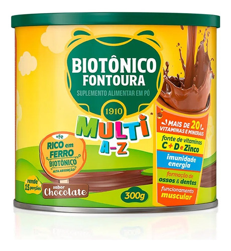 Biotonico Fontoura Complejo Vitaminas Y Minerales 300grs  