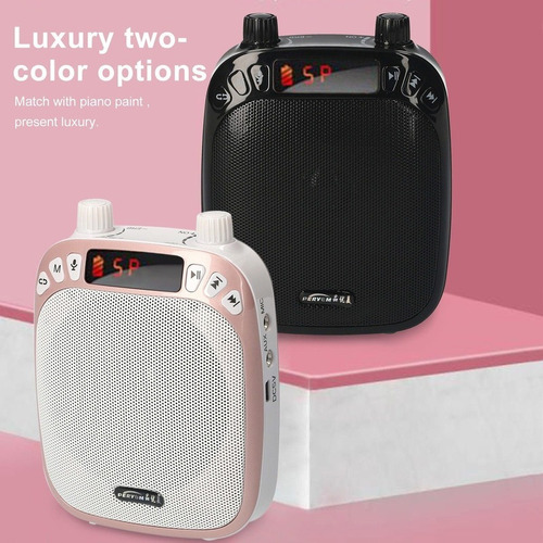 / Amplificador Con Micrófono Con Cable Recargable De Voz