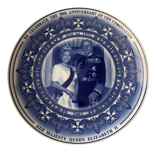 Plato Colección Wedgwood- Queen Elizabeth Ii & Prince Philip