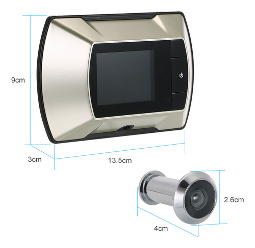 Mirilla Digital Inalámbrica Cámara Visor Puerta Lcd 2.4 Tft