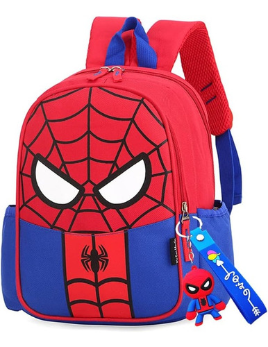 Bolso Escolar Spiderman Con Llavero 