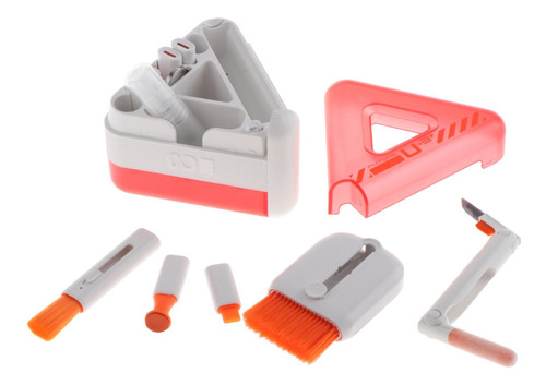 24 En 1 Kit De Limpieza De Dispositivos Electrónicos Rojo