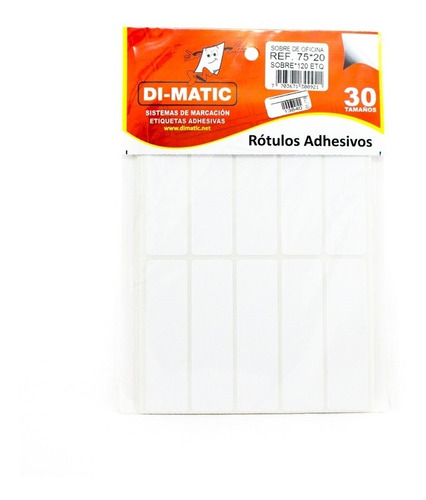Rotulo Adhesivo Blanco 7520 Dimatic